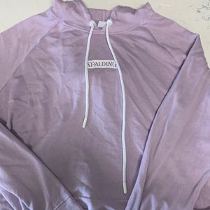 Spalding brand size L. Cropped lightweight hoodie.